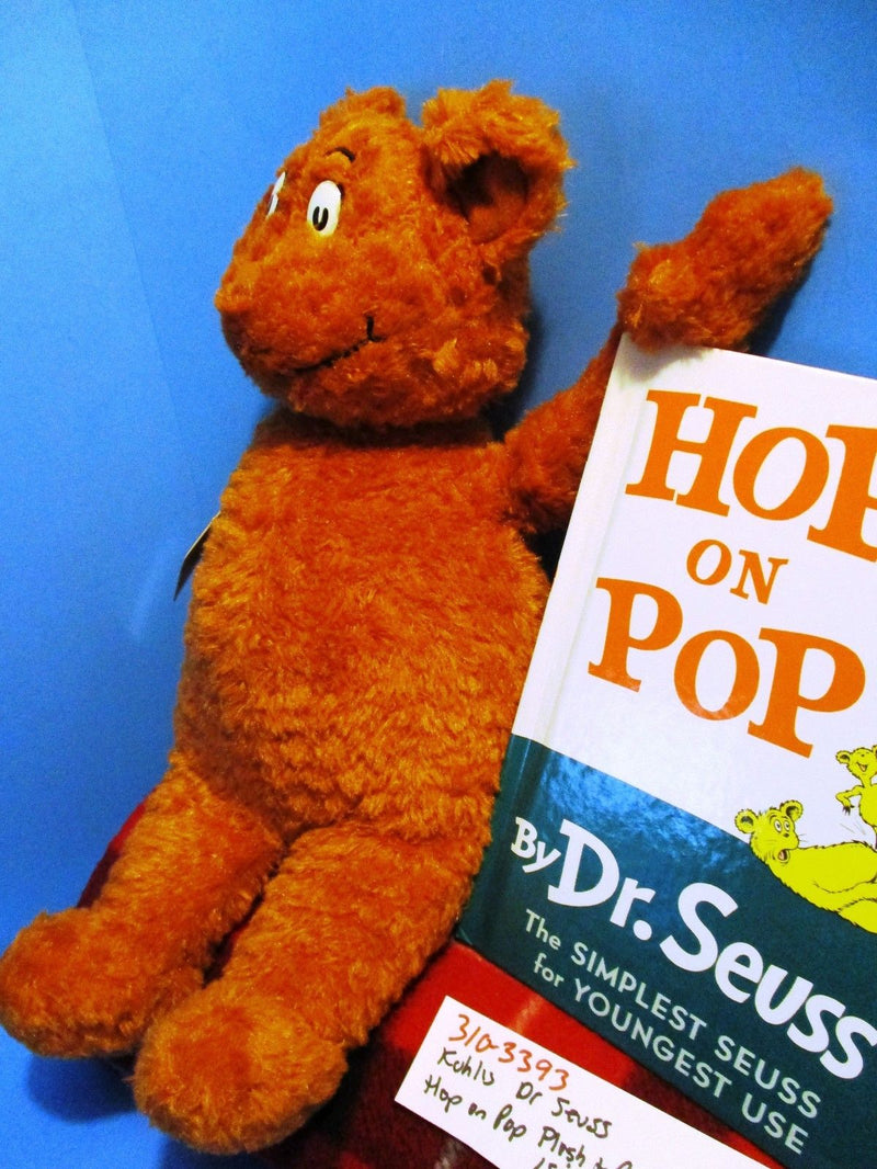 Kohl's Cares Dr. Seuss Hop On Pop Brown Bear Plush and Book