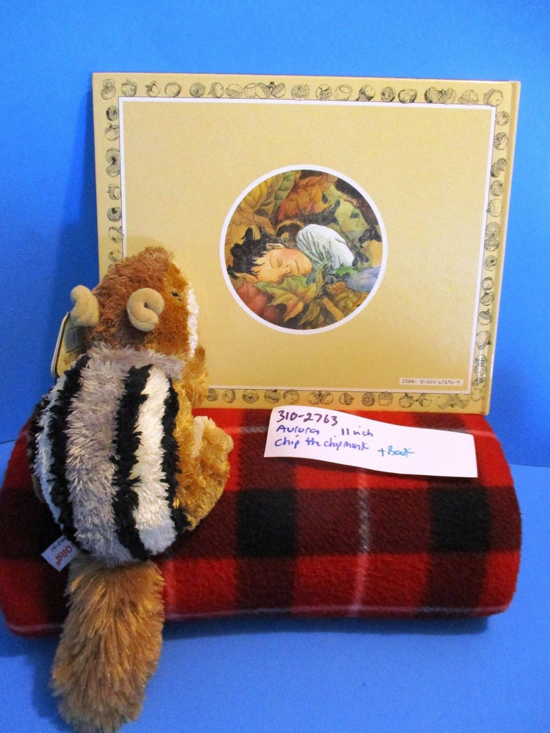 Aurora Flopsies Chip the Chipmunk Beanbag Plush and Book