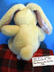 Commonwealth Tan Bunny Rabbit With a Pink Bow 1987 Plush