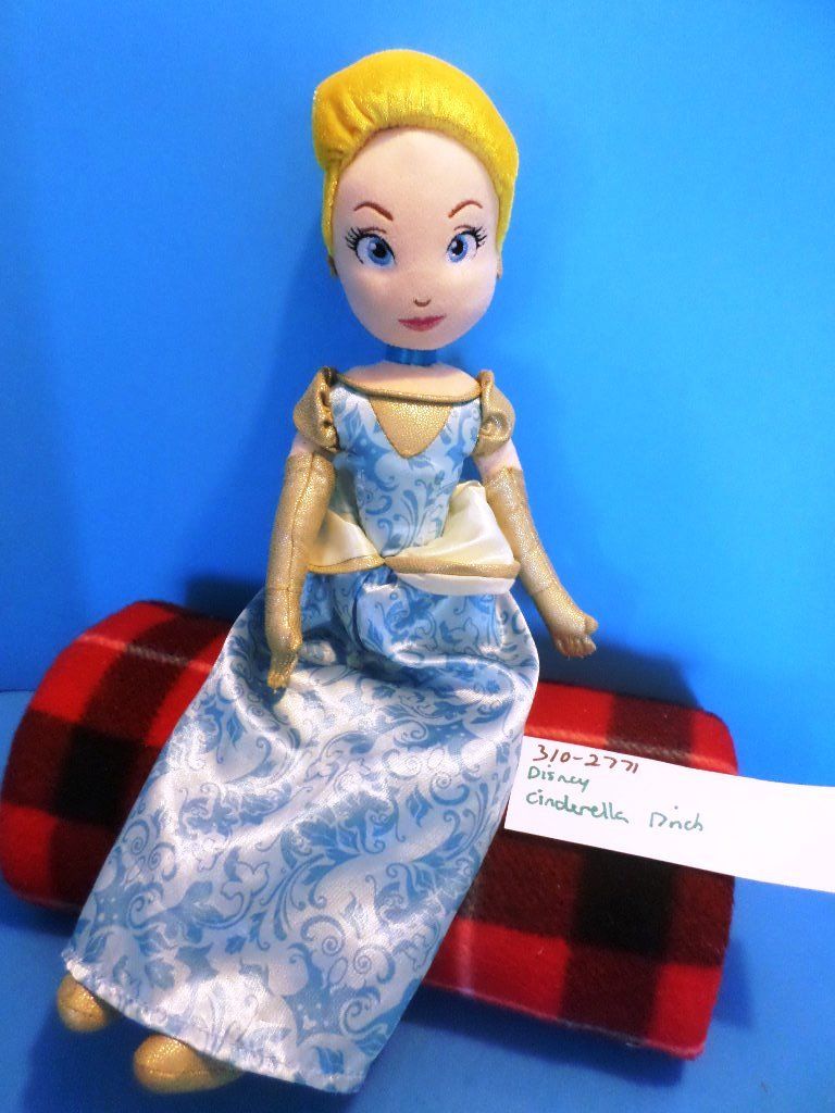 Disney Store Cinderella With Gold Dress Plush