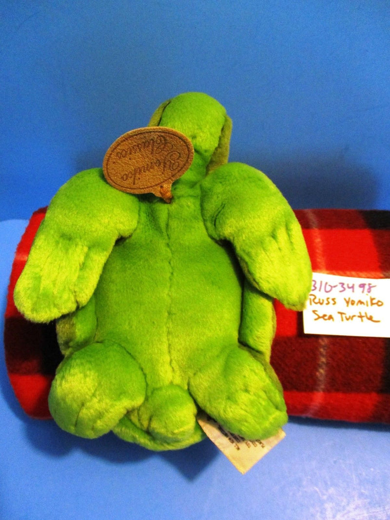 Russ Yomiko Green Sea Turtle Beanbag Plush
