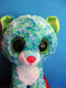 Ty Beanie Boos Dotty 2016 and Leona 2015 Leopard Beanbag Plushes