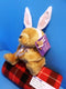 American Greetings Soft Touch Brown Bear in Bunny Ears Plush