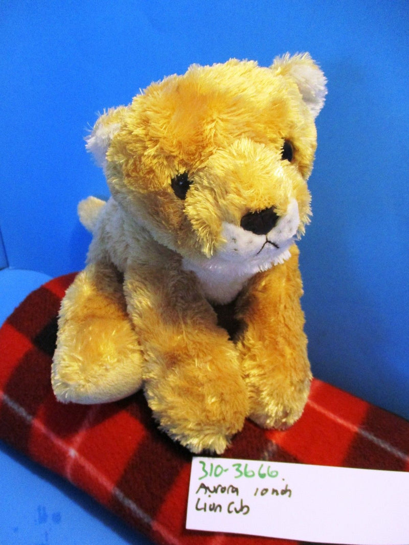 Aurora Lion Cub Beanbag Plush
