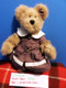 Boyd's Bears Paige Willoughby Brown Teddy Bear in a Purple and White Dress 2000 Plush