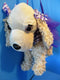 Justice Spaniel Puppy in Purple Zebra Striped Dress 2013 Purse Bag