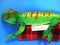 Wildlife Tree Floppy Zoo Green Day Gecko Lizard Plush