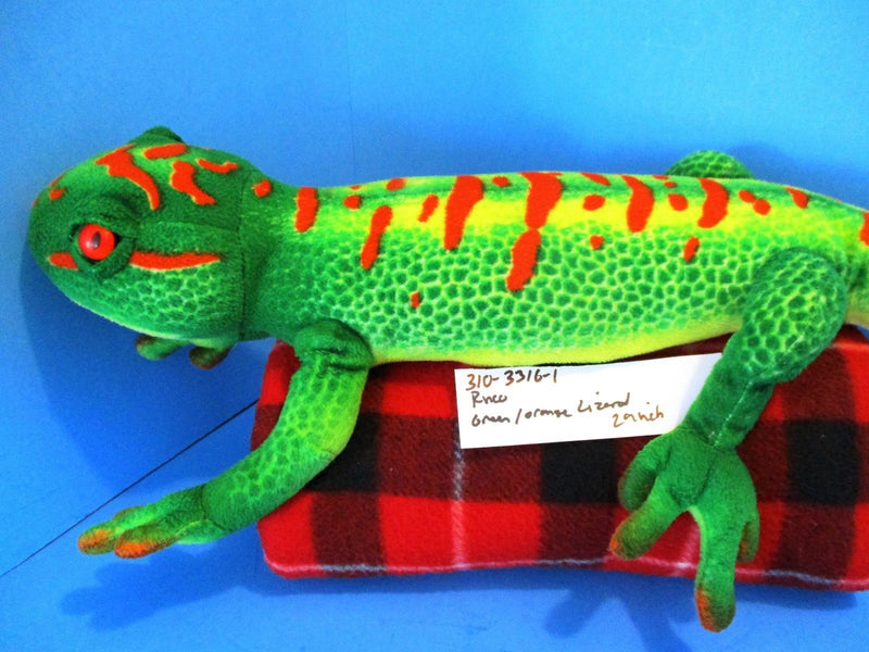 Wildlife Tree Floppy Zoo Green Day Gecko Lizard Plush