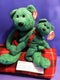 Ty Beanie Buddy 2000 and Baby 1999 Wallace Green Bear Beanbag Plushes
