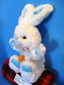 GabiToy White and Blue Bunny Rabbit Plush