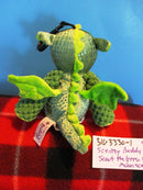 Scentsy Buddy Scout Green Dragon With Melon Scent Plush Clip
