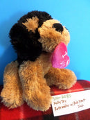 Kellytoy Rottweiler with Pink Heart Plush