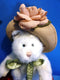 Boyd's Bears Lola Ninelives White Cat With Flower Hat 1998 Plush