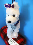 Poochie and Co. Westie Purple Sequins Plush Bag Purse