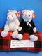 Ty Beanie Babies Bride and Groom Wedding Bears 2001 Beanbag Plushes