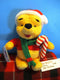 Mattel Disney Christmas Pooh With Candy Cane 1998 Plush