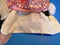 Poochie and Co. White Retriever Pink Sequins Plush Bag Purse