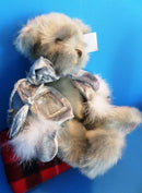 G A C Silver Teddy Bear 2000 Beanbag Plush