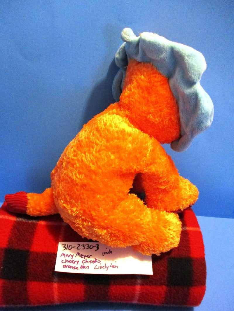 Mary Meyer Cheery Cheeks Orange Lively Lion Beanbag Plush