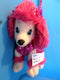 Poochie and Co. Poodle Pink Sequins Plush Bag Purse