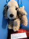 Poochie and Co. Cocker Spaniel Leopard Print Blue Bows Plush Bag Purse