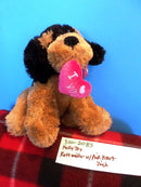 Kellytoy Rottweiler with Pink Heart Plush