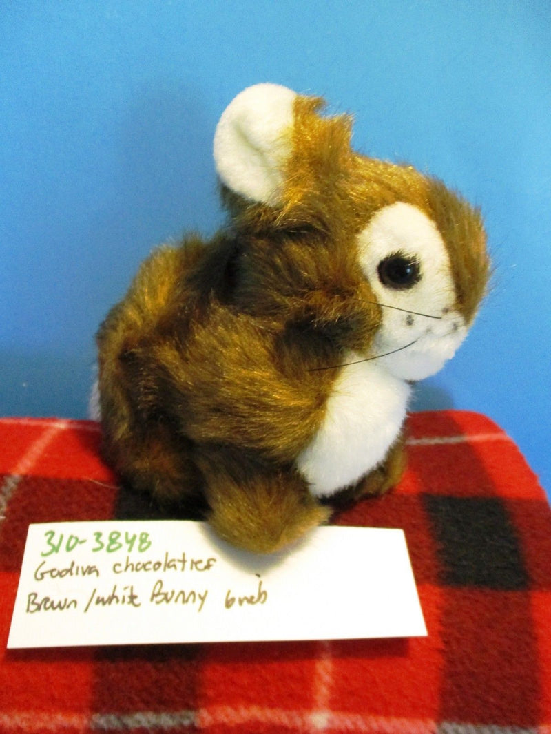 Godiva Chocolatier Brown and White Bunny Rabbit Plush