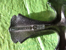 Sarah Coventry 1976 Green Metal 18th Century Cross Necklace