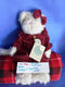 Boyd's Bears Lindsey P. Pussytoes White Cat in Red Romper 1999 Plush