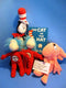 Universal Studios Dr. Seuss Cat in the Hat 2003 Plushes and Book