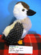 Hugfun White Grey Brown Duck Plush