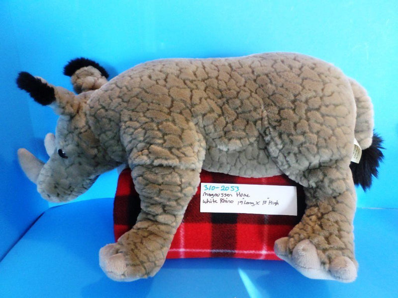 Magnussen Home White Rhino Plush