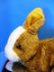Ty Classic Thimbles Brown and White Bunny Rabbit 2002 Beanbag Plush