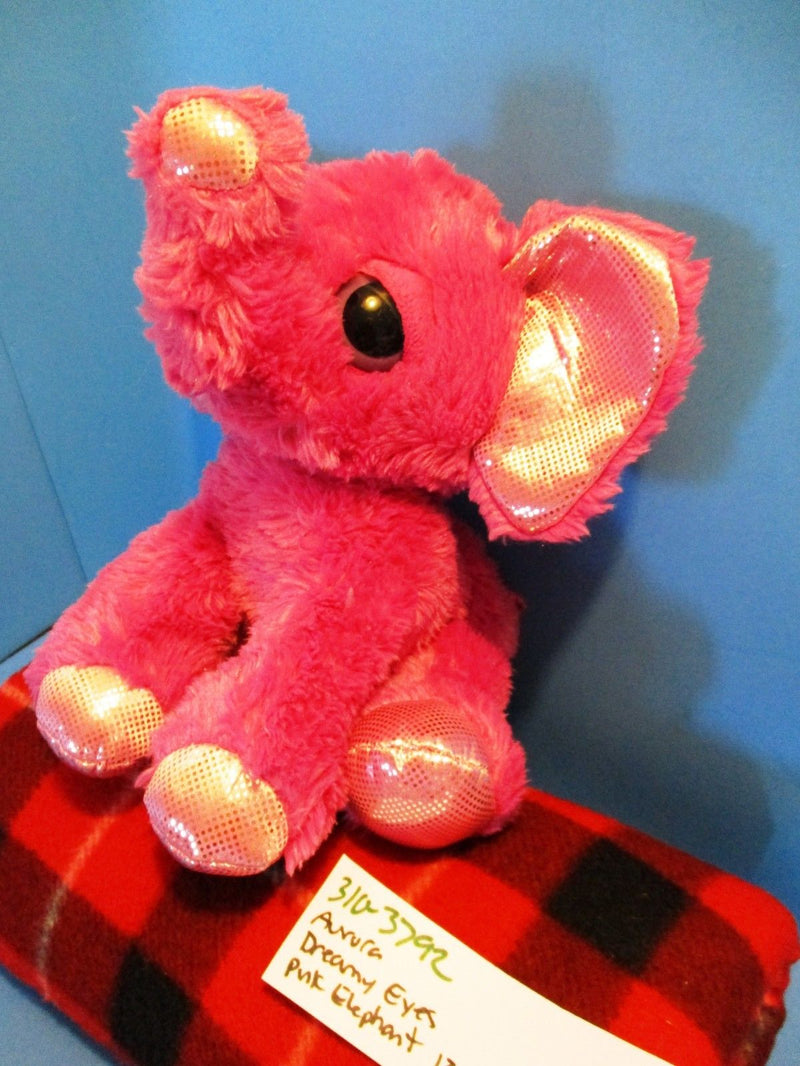 Aurora Dreamy Eyes Pink Elephant Beanbag Plush