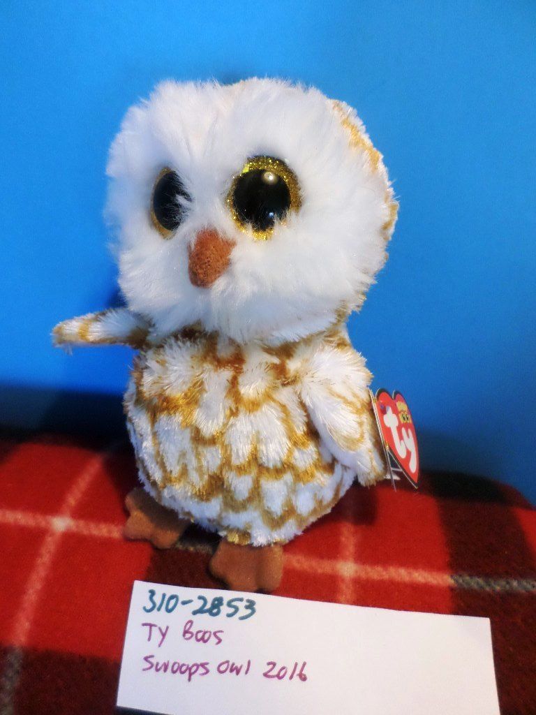 Ty Beanie Boos Swoops the Owl 2016 Beanbag Plush
