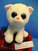 Ty Classic Pearl White Cat With Blue Eyes 2015 Beanbag Plush