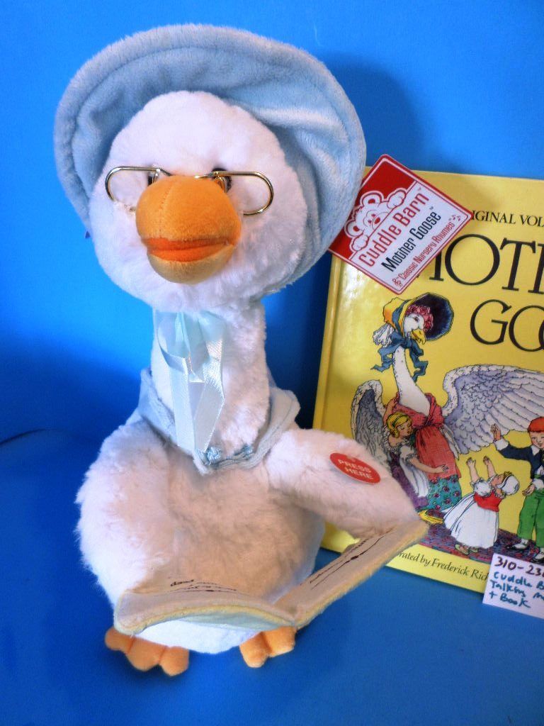 Cuddle Barn Talking Mother Goose and Book