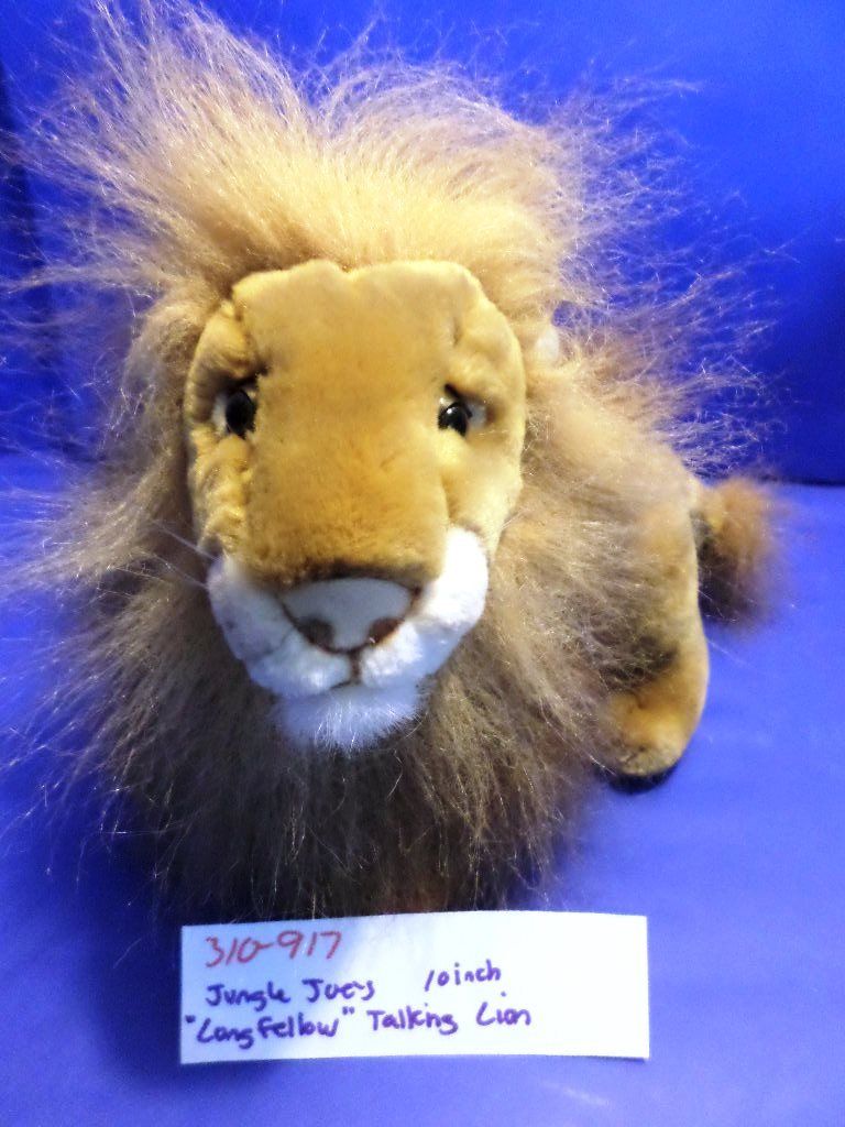 Jungle Joe's Safari Friends Longfellow the Talking Lion Plush