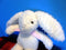 Russ Plus White Bunny Rabbit Beanbag Plush