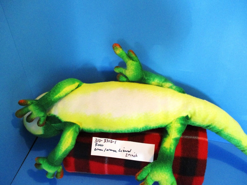 Wildlife Tree Floppy Zoo Green Day Gecko Lizard Plush