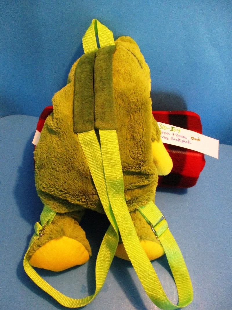 Green and Yellow Frog Backpack