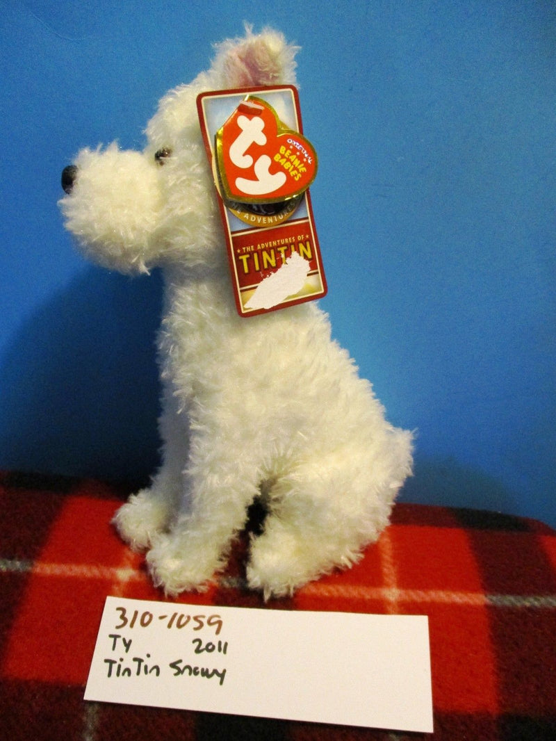 Ty Beanie Babies TinTin Snowy 2011 Beanbag Plush
