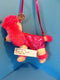 Poochie and Co. Poodle Pink Sequins Plush Bag Purse