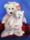 Ty Beanie Buddy 1999 and Baby 1998 Halo Bear Beanbag Plushes