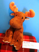 Ty Pluffies Lumpy the Brown Moose 2003 Beanbag Plush