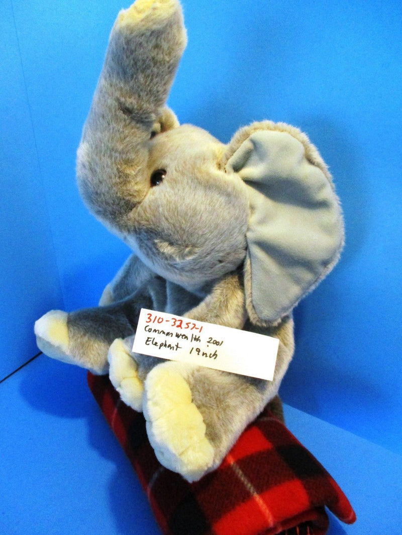 Commonwealth Grey Elephant 2001 Beanbag Plush