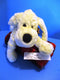 Target Friendzies White Dog With Brown Bow 2001 Beanbag Plush