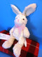 Wishpets Staphie Yellow Bunny Rabbit with Pink Bow 2002 Beanbag Plush