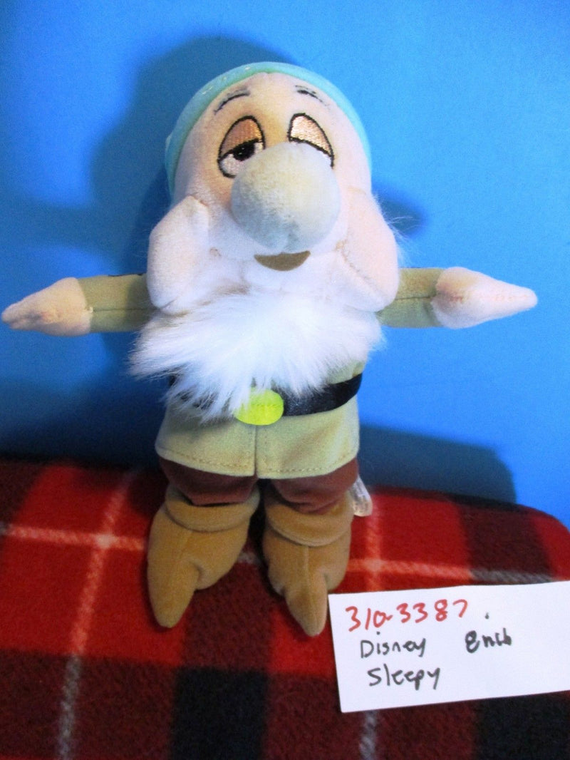 Disney Store Snow White Seven Dwarves Sleepy Dwarf Beanbag Plush