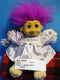 Russ Troll With Purple Hair and Dress Plush